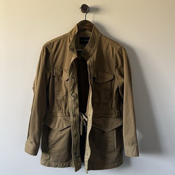 LUCKY BRAND UTILITY JACKET COAT OLIVE NIGHT SIZE SMALL - Picture 3 of 9